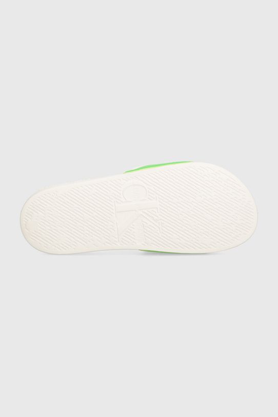 Šľapky Calvin Klein Jeans SLIDE NEOPRENE SNAP YM0YM00960 biela
