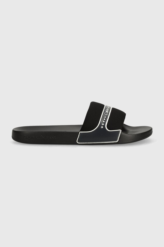 Calvin Klein Jeans papuci SLIDE NEOPRENE SNAP YM0YM00960 negru SS24