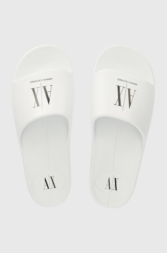 Šľapky Armani Exchange biela XUP012.XV675.K488