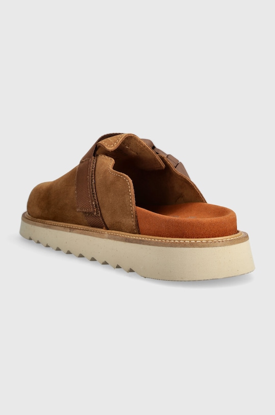 Obuwie HUGO klapki zamszowe Syrax 50517290.212 brązowy