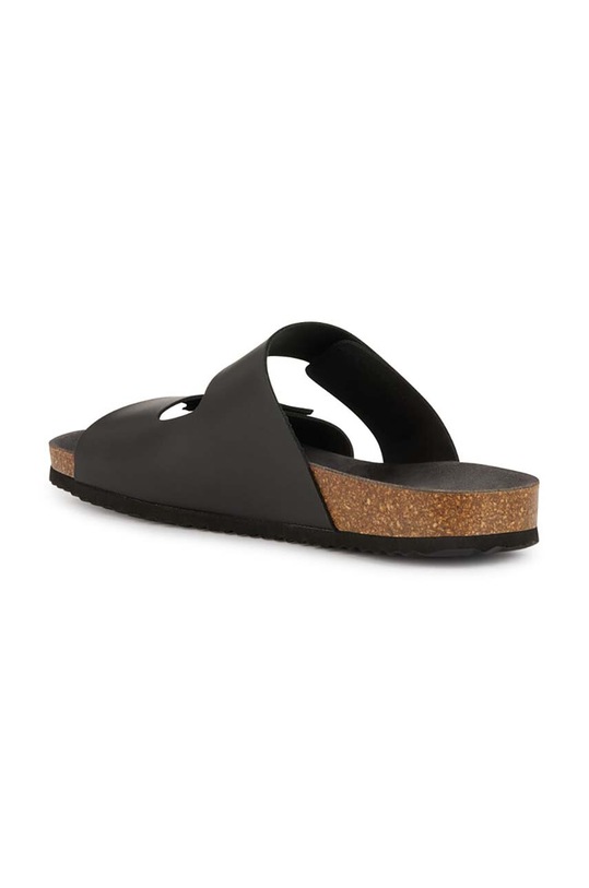 Kožené šľapky Geox U SANDAL GHITA čierna U359VA.00043.C9999