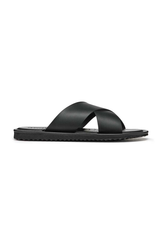 Geox slapi de piele U ERICE negru U36GUB.00043.C9999