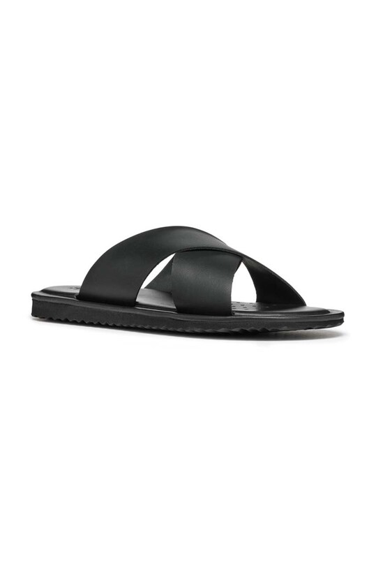 Geox slapi de piele U ERICE U36GUB.00043.C9999 negru SS24