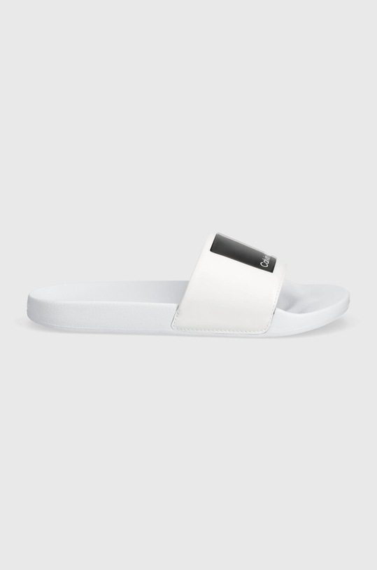 Calvin Klein klapki POOL SLIDE HF LOGO HM0HM01466 biały SS24