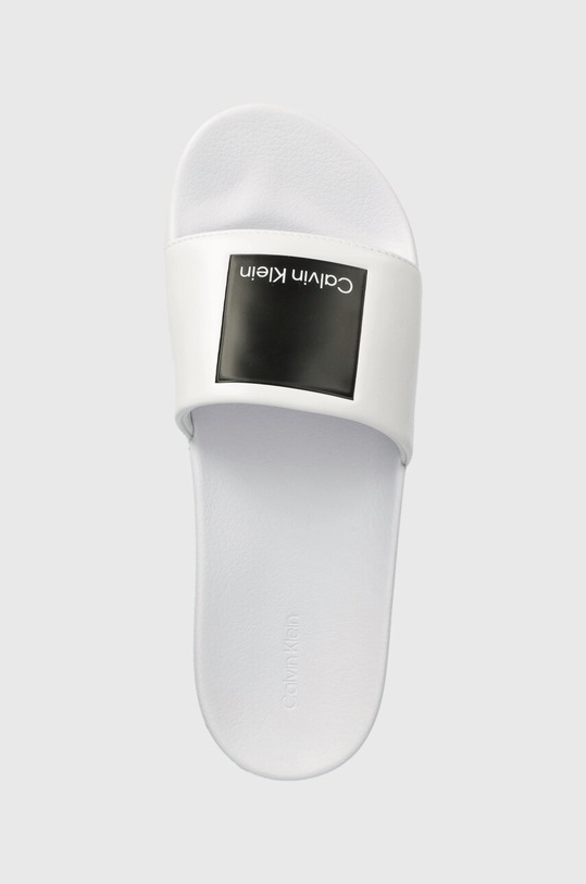 Calvin Klein klapki POOL SLIDE HF LOGO biały HM0HM01466