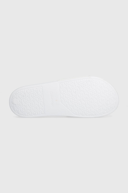 Calvin Klein klapki POOL SLIDE HF LOGO HM0HM01466 biały