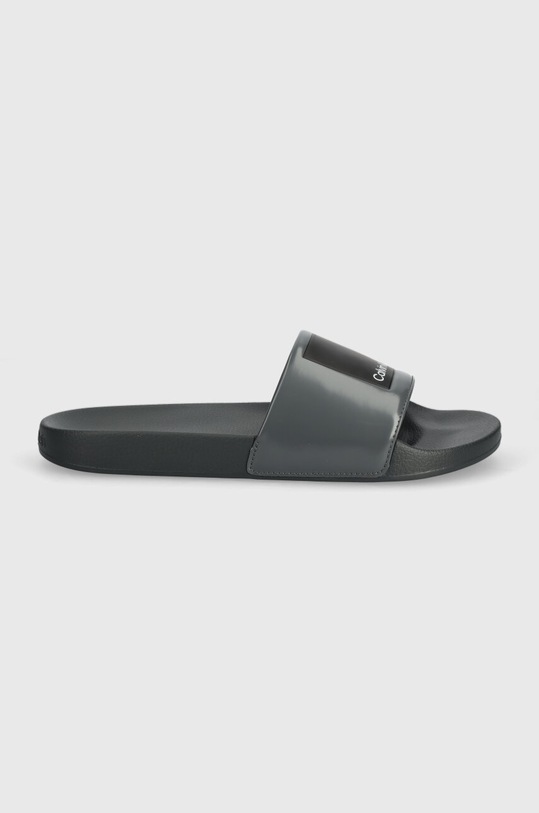 Calvin Klein klapki POOL SLIDE HF LOGO HM0HM01466 szary SS24