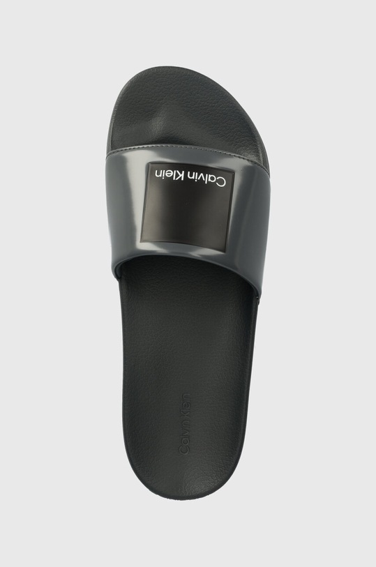 Calvin Klein klapki POOL SLIDE HF LOGO szary HM0HM01466