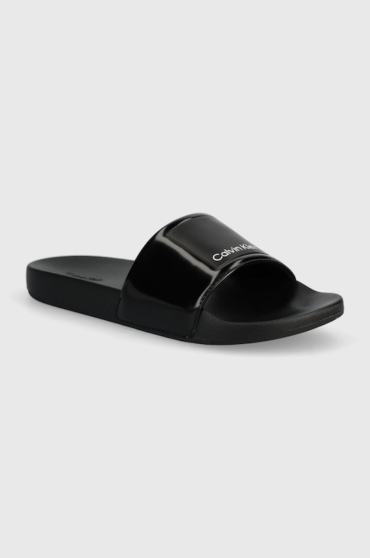 Calvin Klein klapki POOL SLIDE HF LOGO czarny HM0HM01466