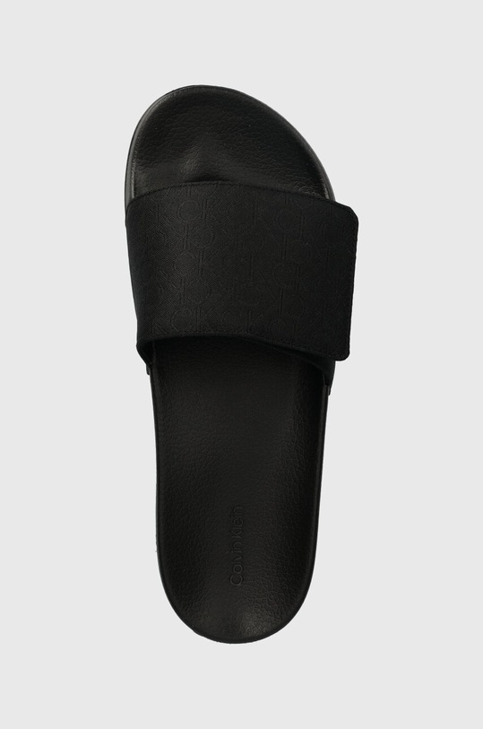 Calvin Klein klapki ADJ POOL SLIDE JAQ MONO czarny HM0HM01438