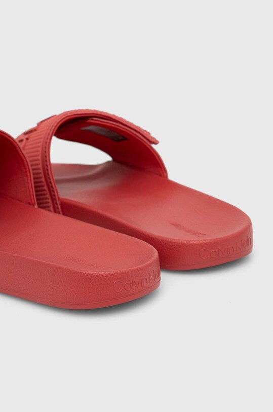 Παπούτσια Παντόφλες Calvin Klein ADJ POOL SLIDE TPU HM0HM01437 κόκκινο