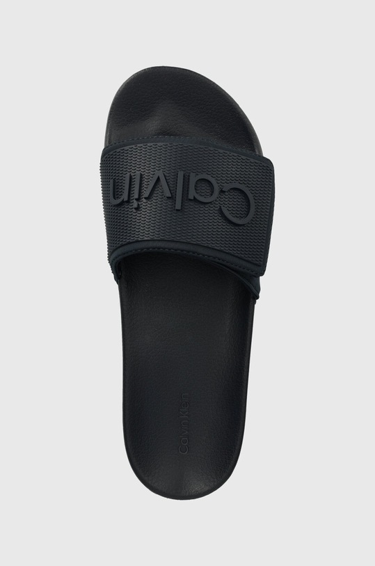 Calvin Klein klapki ADJ POOL SLIDE TPU granatowy HM0HM01437
