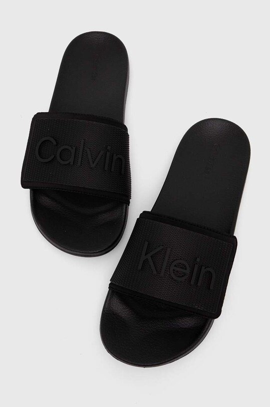 Παντόφλες Calvin Klein ADJ POOL SLIDE TPU HM0HM01437 μαύρο SS24