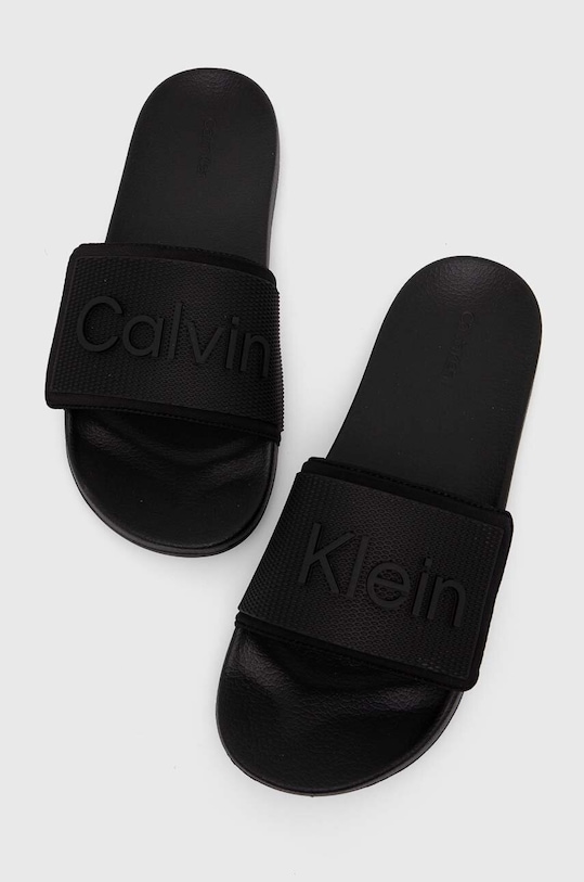 Чехли Calvin Klein ADJ POOL SLIDE TPU HM0HM01437 черен SS24