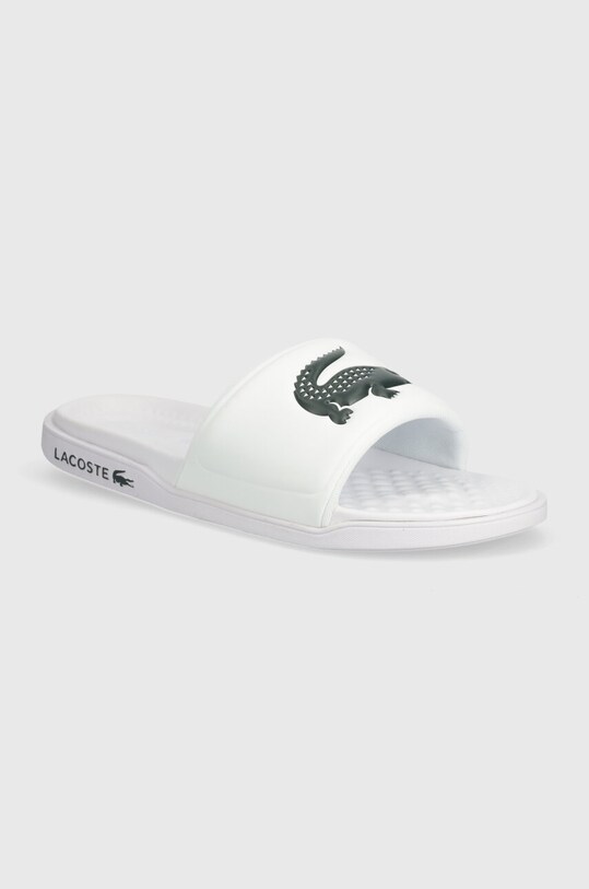 Lacoste papuci Serve Dual Synthetic Logo Strap alb 43CMA0110