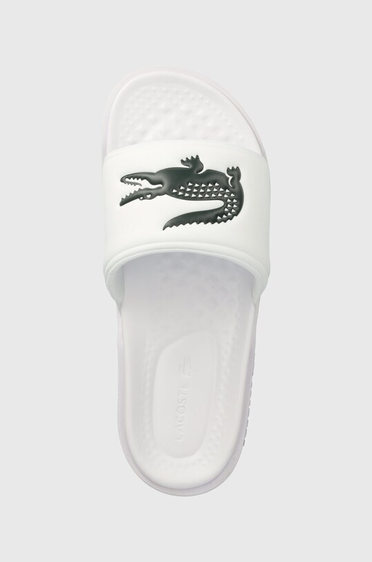 Lacoste papuci Serve Dual Synthetic Logo Strap alb 43CMA0110