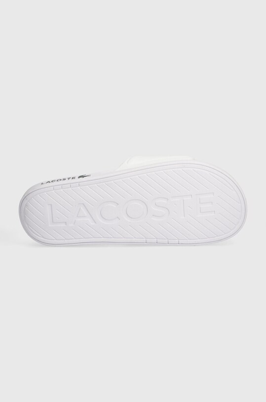 Lacoste papuci Serve Dual Synthetic Logo Strap 43CMA0110 alb