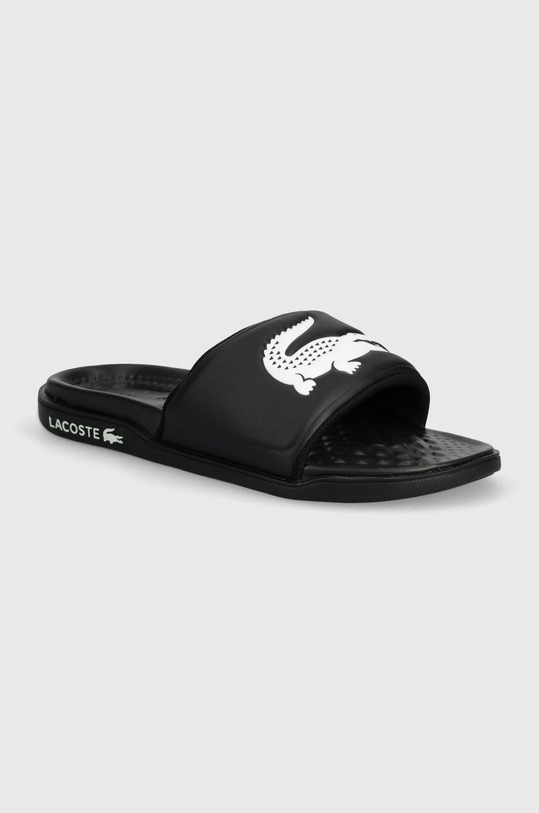 Lacoste klapki Serve Dual Synthetic Logo Strap czarny 43CMA0110