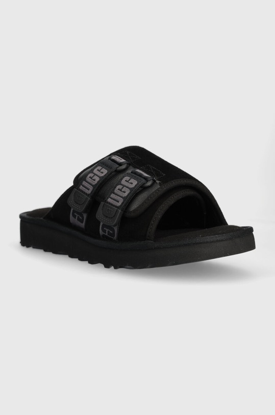 UGG klapki skórzane Goldencoast Strap Slide 1142730.BLK czarny SS24
