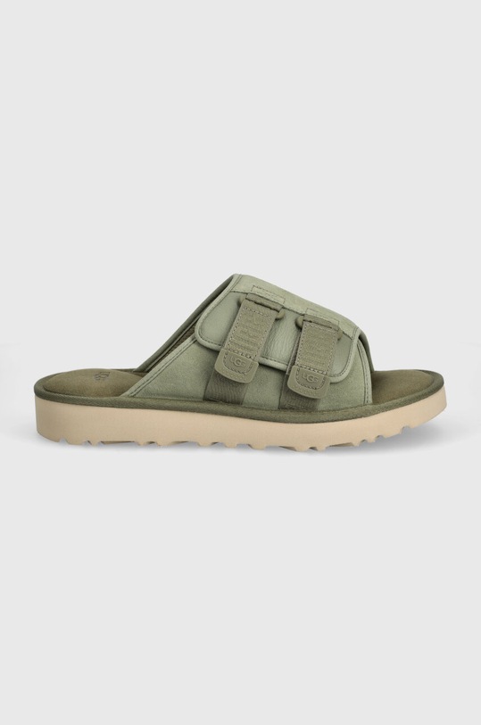 UGG papucs velúrból Goldencoast Strap Slide 1142730.SDC zöld SS24