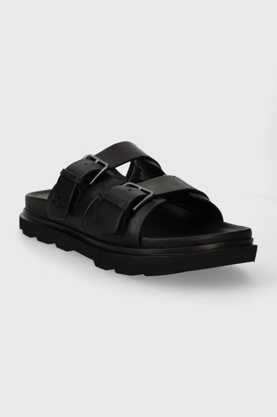 UGG bőr papucs Capitola Buckle Slide 1153102.BLK fekete SS24