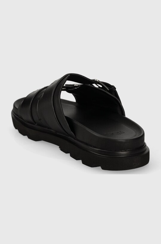 Cipők UGG bőr papucs Capitola Buckle Slide 1153102.BLK fekete