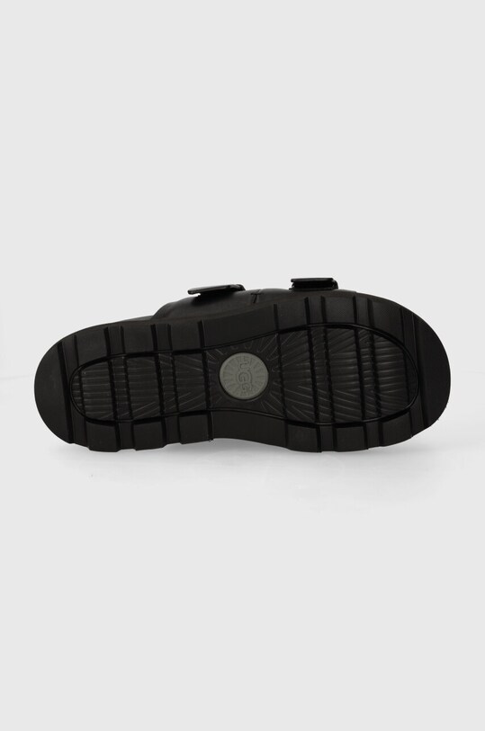 UGG bőr papucs Capitola Buckle Slide 1153102.BLK fekete