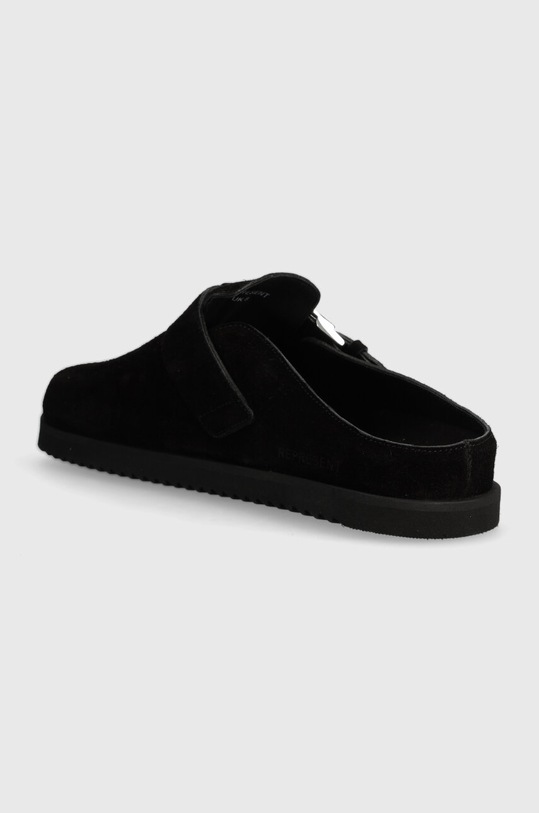 Scarpe Represent ciabatte slide in camoscio Initial Mule MF9003.01 nero