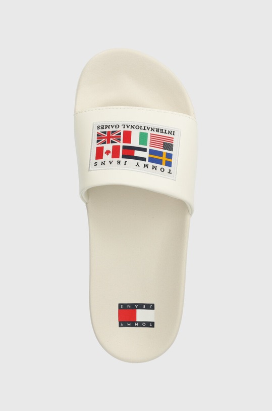 Tommy Jeans klapki TJM ARCHIVE GAMES POOL SLIDE biały EM0EM01483