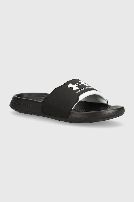 Šľapky Under Armour Ignite Select imitácia kože čierna 3027219