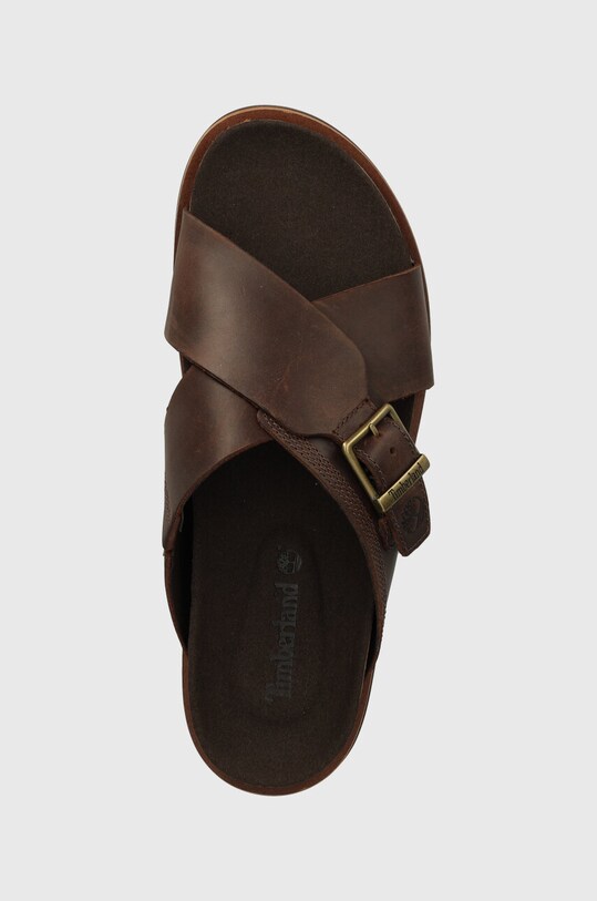 Шкіряні шльопанці Timberland Amalfi Vibes коричневий TB0A41A1V131