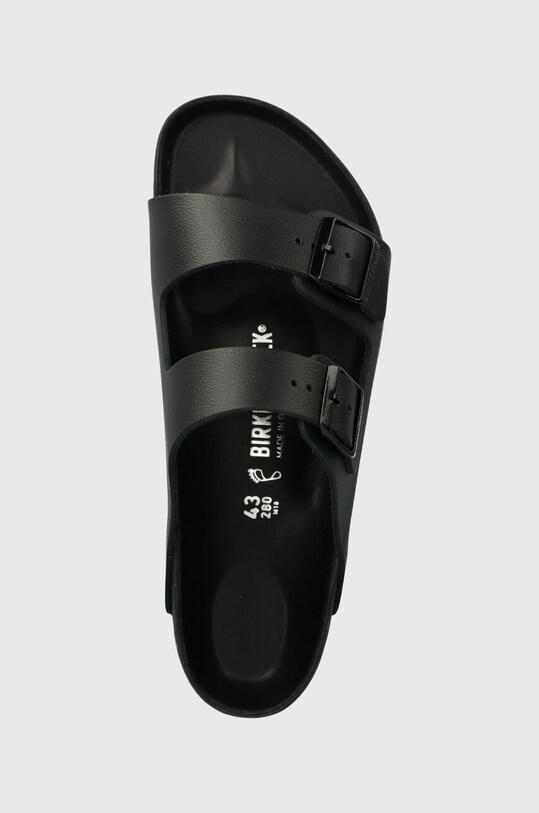 Шкіряні шльопанці Birkenstock Arizona чорний 1026824