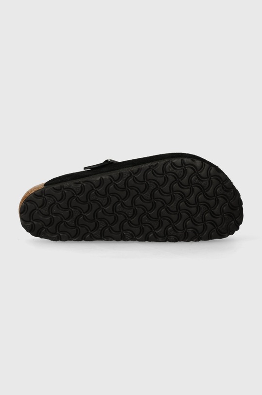 Παντόφλες σουέτ Birkenstock Boston 1027142 μαύρο