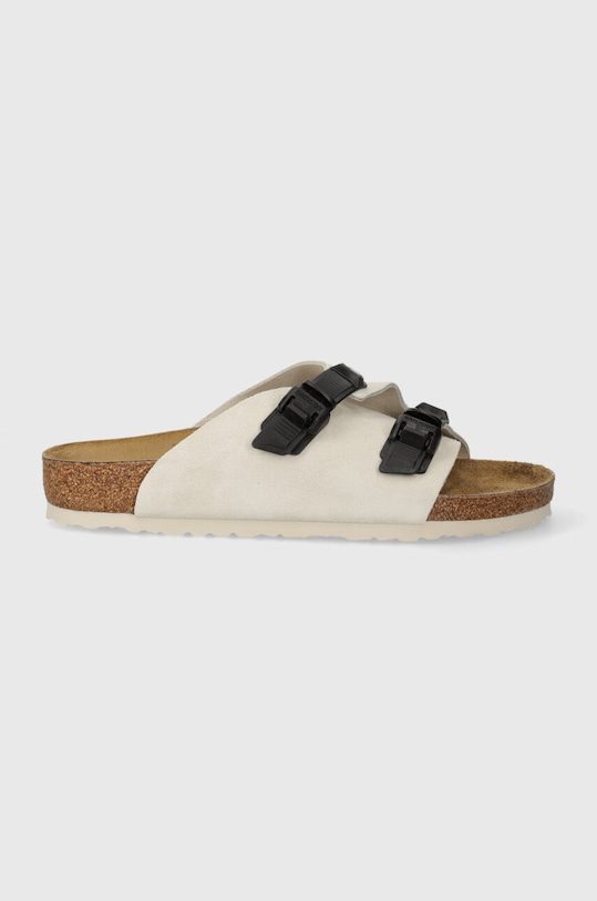 Birkenstock klapki zamszowe Zürich 1026773 beżowy SS24