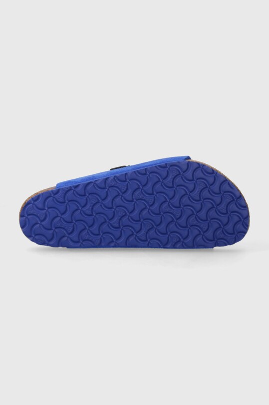 Замшеві шльопанці Birkenstock Zürich 1026800 блакитний
