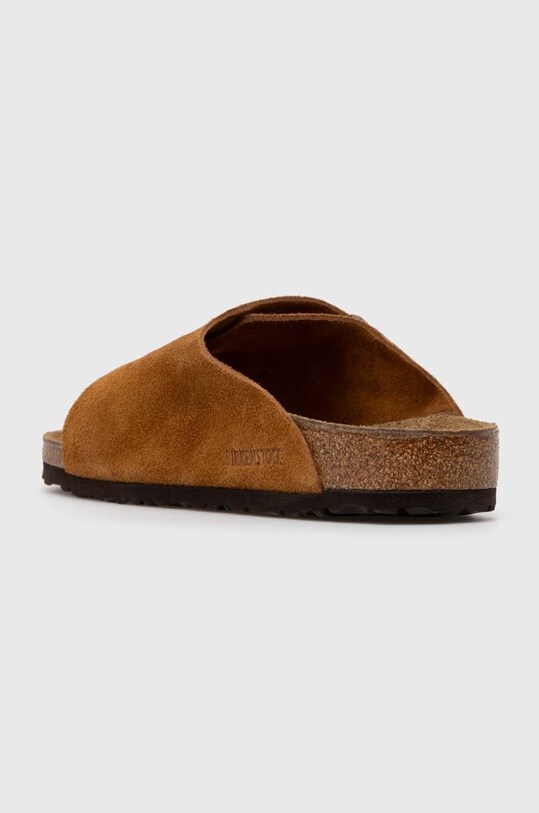 Încălțăminte Birkenstock papuci din piele Zürich 1023842 maro