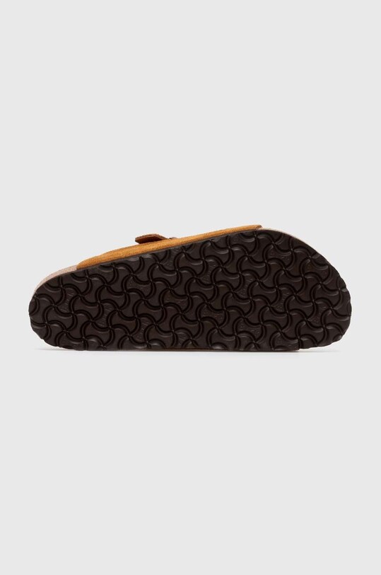 Birkenstock papuci din piele Zürich 1023842 maro