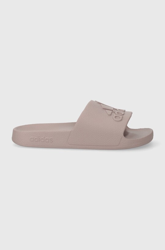 Šľapky adidas plochý fialová IF6067