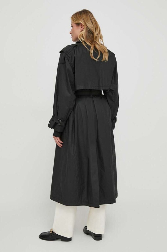 Ruházat Tommy Hilfiger pamut trencskabát WW0WW40483 fekete