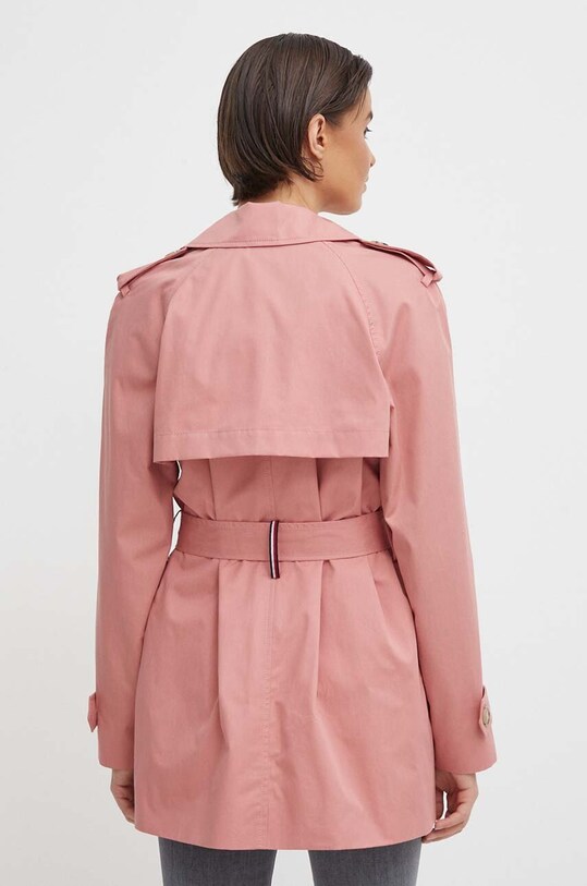 Îmbrăcăminte Tommy Hilfiger trench din bumbac WW0WW40481 roz