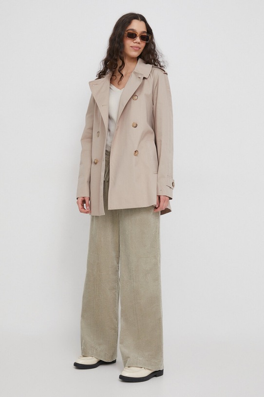 Pamučni baloner Tommy Hilfiger WW0WW40481 bež SS24