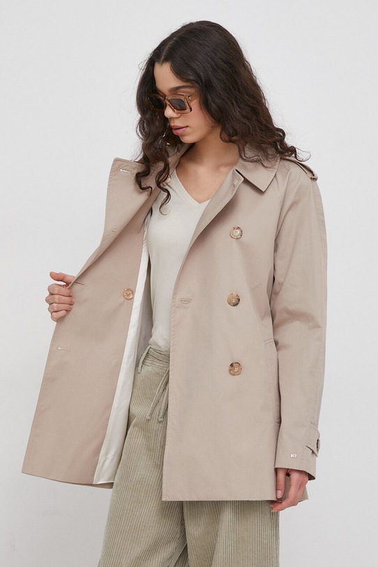 Bavlněný trenčkot Tommy Hilfiger WW0WW40481