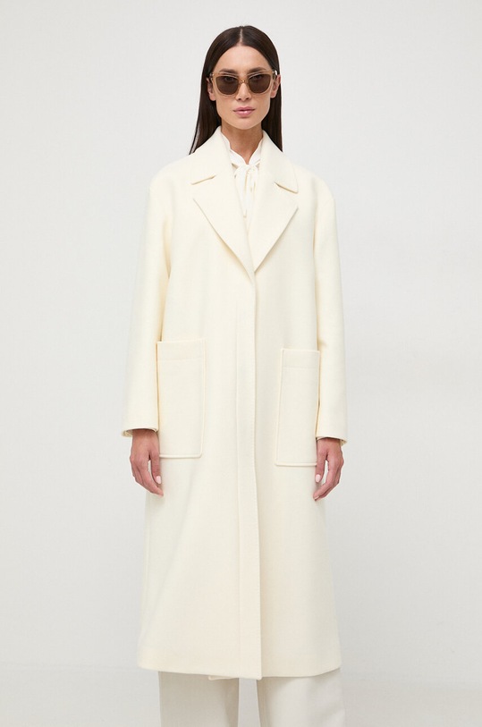 Vuneni kaput BOSS 50510308 bež SS24