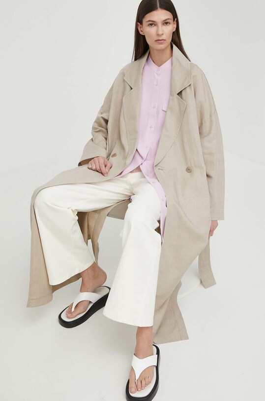 Тренч Drykorn FILKINS 85308.126093 бежевий SS24