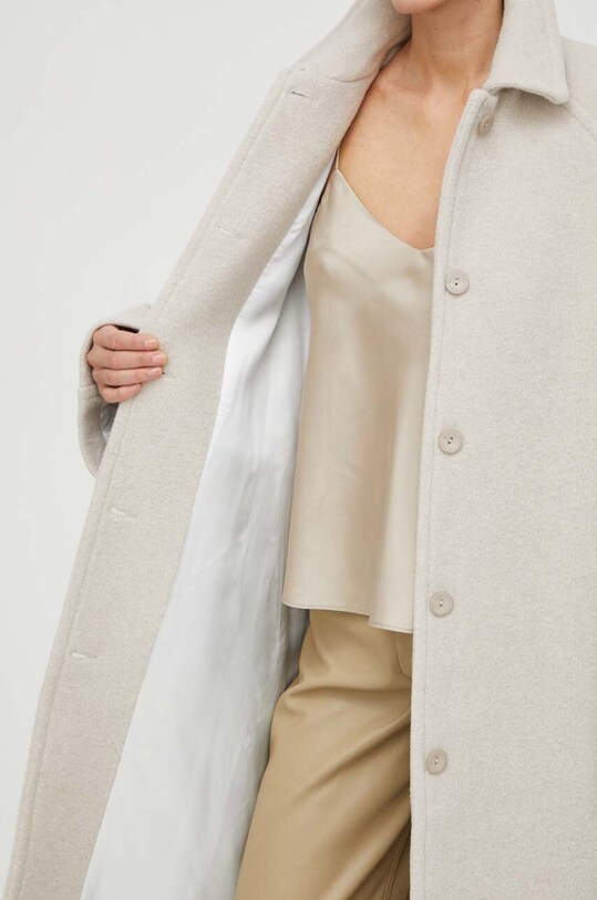 Vlnený kabát Samsoe Samsoe AFRA F23400110