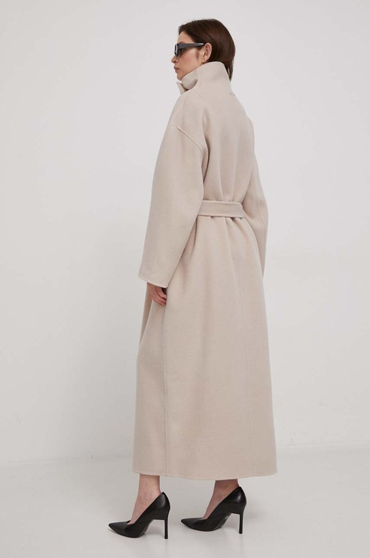 Oblečenie Vlnený kabát Calvin Klein K20K206746 sivá