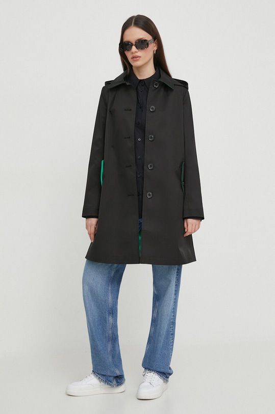 Lauren Ralph Lauren płaszcz 297936855 czarny SS24