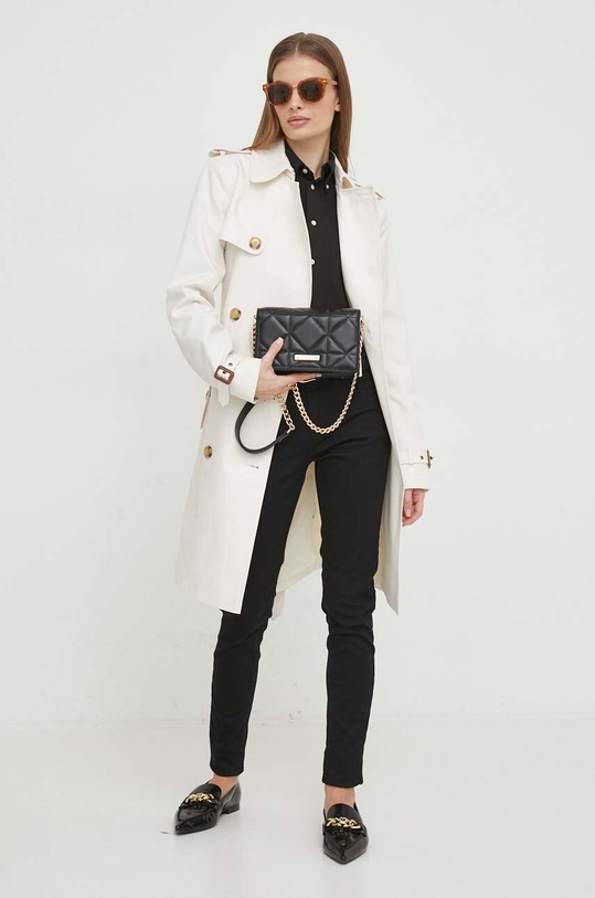 Lauren Ralph Lauren płaszcz 297936856 beżowy SS24