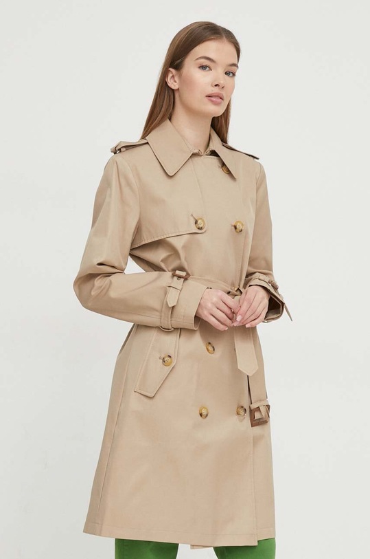 Lauren Ralph Lauren płaszcz nieocieplane beżowy 297936856