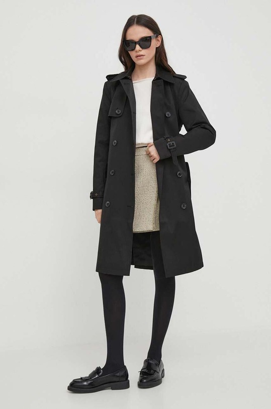 Lauren Ralph Lauren płaszcz 297936856 czarny SS24